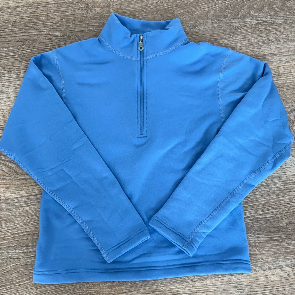Obermeyer Juniors‎ Large Blue Quarter-Zip Fleece Pullover